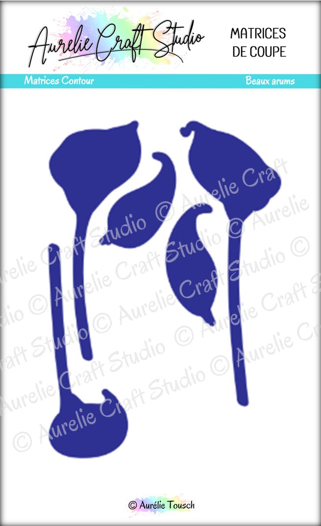 Matrices de coupe (dies) - Contours de "Beaux arums"