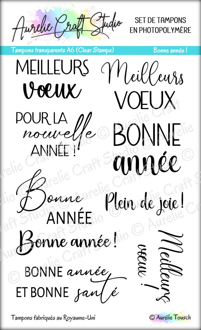 Tampons transparents - Bonne année !