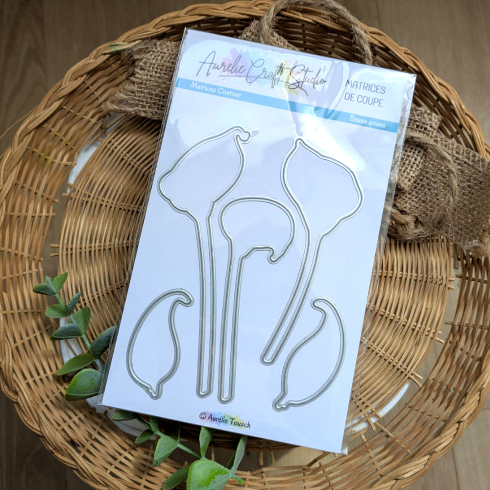 Matrices de coupe (dies) - Contours de "Beaux arums"