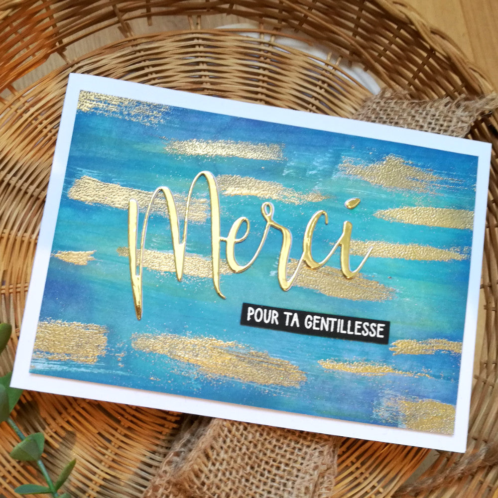 Carte merci sur fond moderne