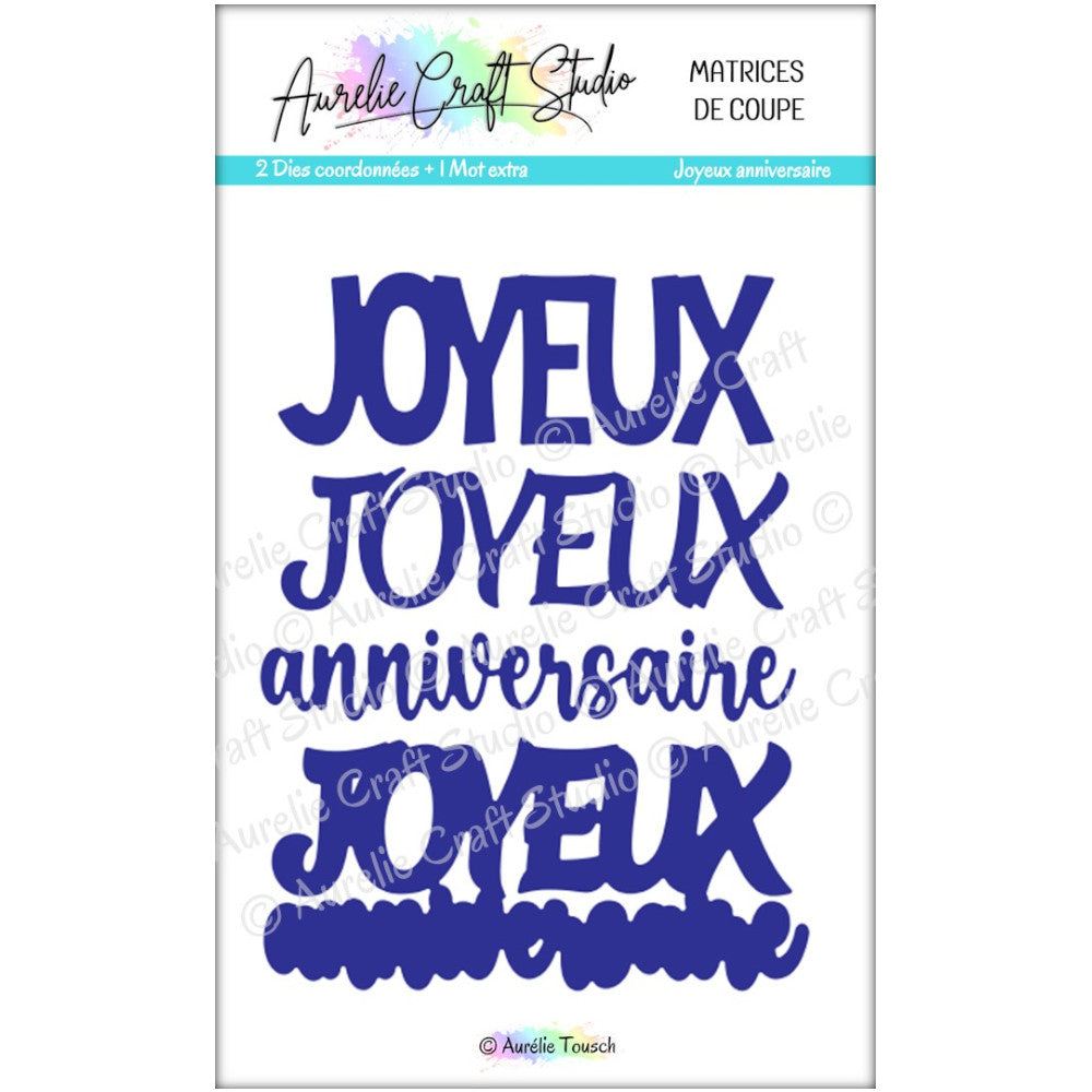 Matrices de coupe (dies) - Joyeux anniversaire
