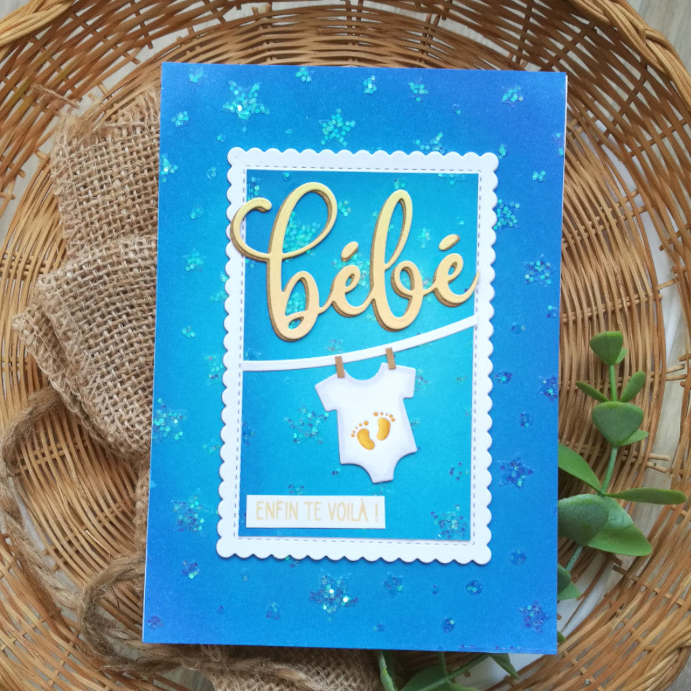 Tampons transparents - Bienvenue bébé