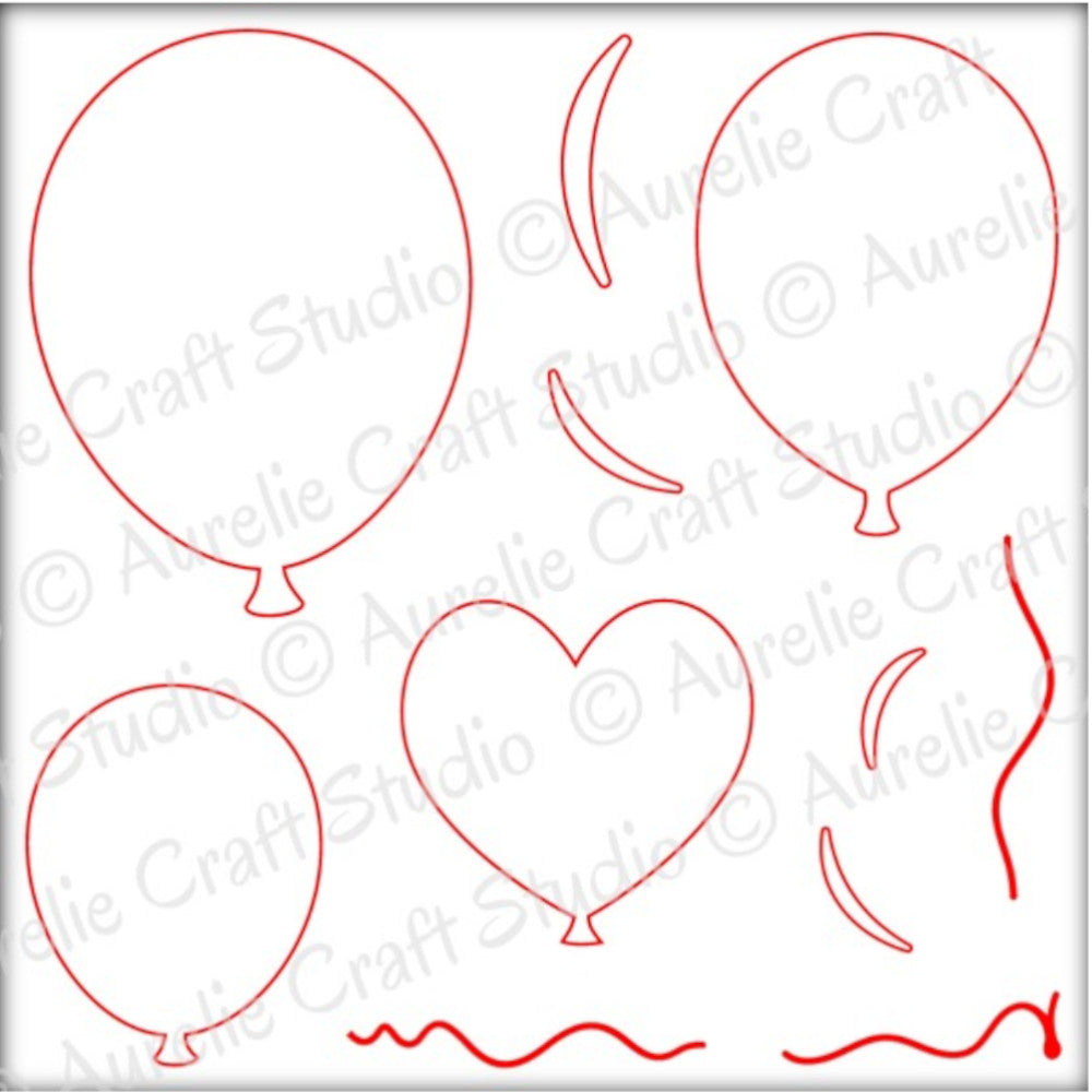 Pochoir - Envolée de ballons