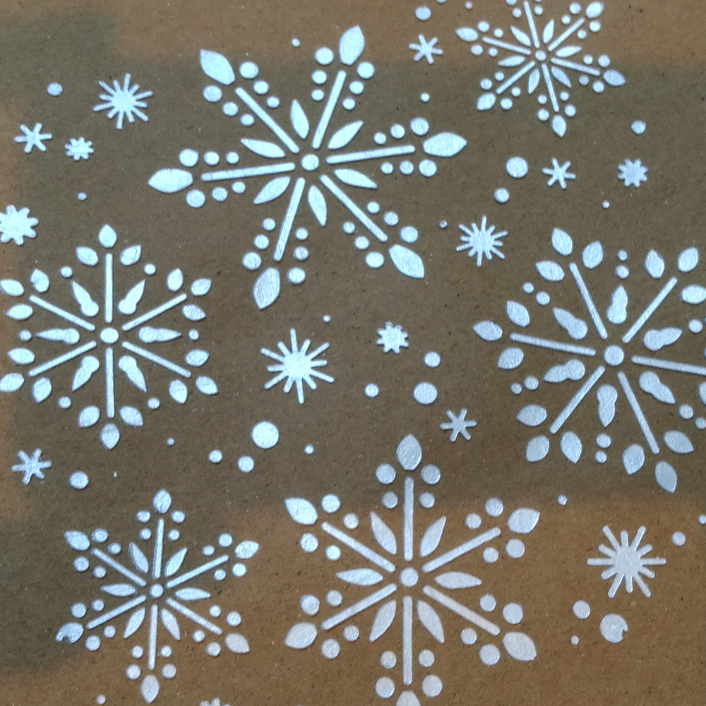 Pochoir - Fond enneigé