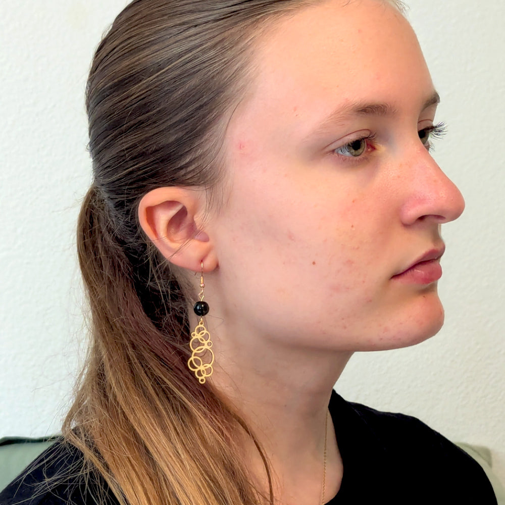 Boucles d'oreilles MAËLLE - Bois naturel