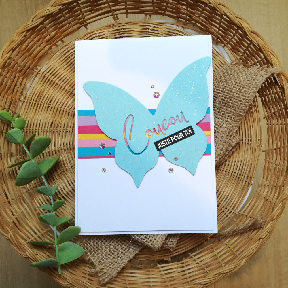 Carte papillon ajouré