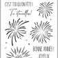 Tampons transparents - Feux d'artifice