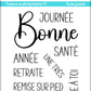 Tampons transparents - Bonne journée