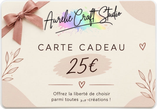 Carte cadeau numérique - 25€