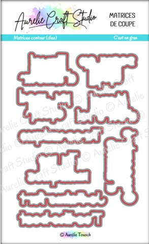 Matrices de coupe (dies) - Contours de C'est en gras