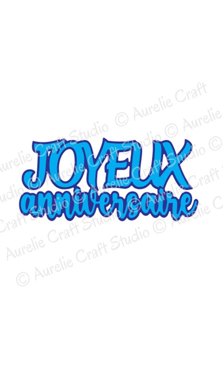 Matrices de coupe (dies) -  Joyeux anniversaire