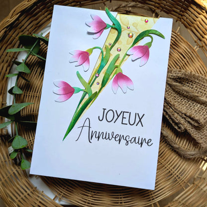 Tampons transparents - Anniversaire - mots variés