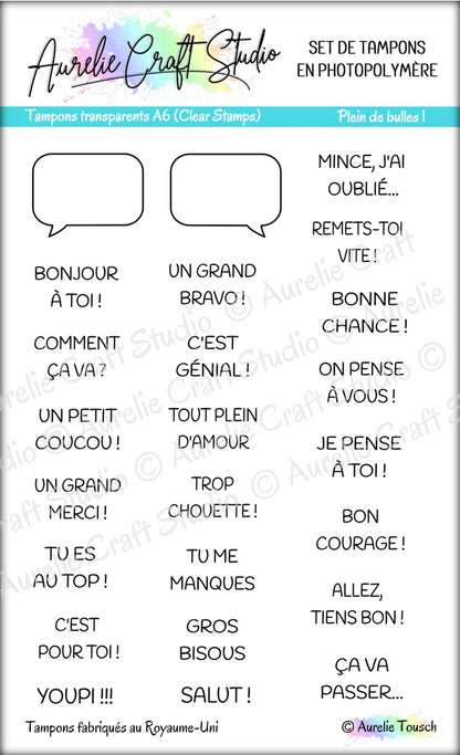 Tampons transparents - Plein de bulles !