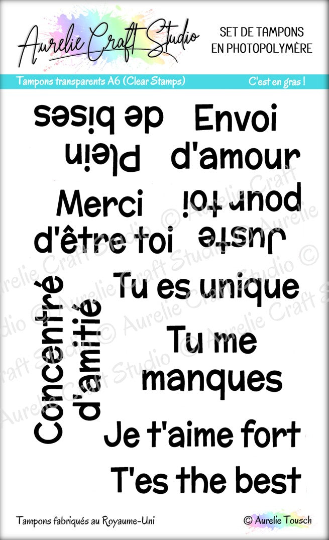 Tampons transparents - C'est en gras