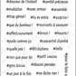 Tampons transparents - Hashtags