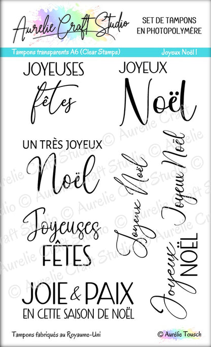 Tampons transparents - Joyeux Noël !