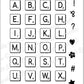 Tampons transparents - Tuiles alphabet