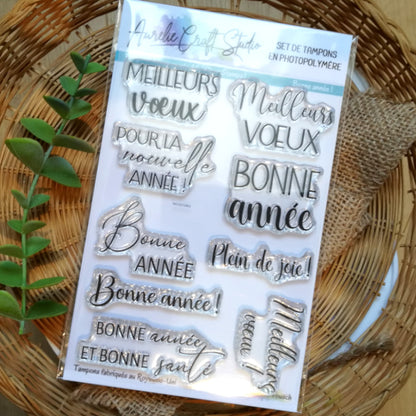Tampons transparents - Bonne année !