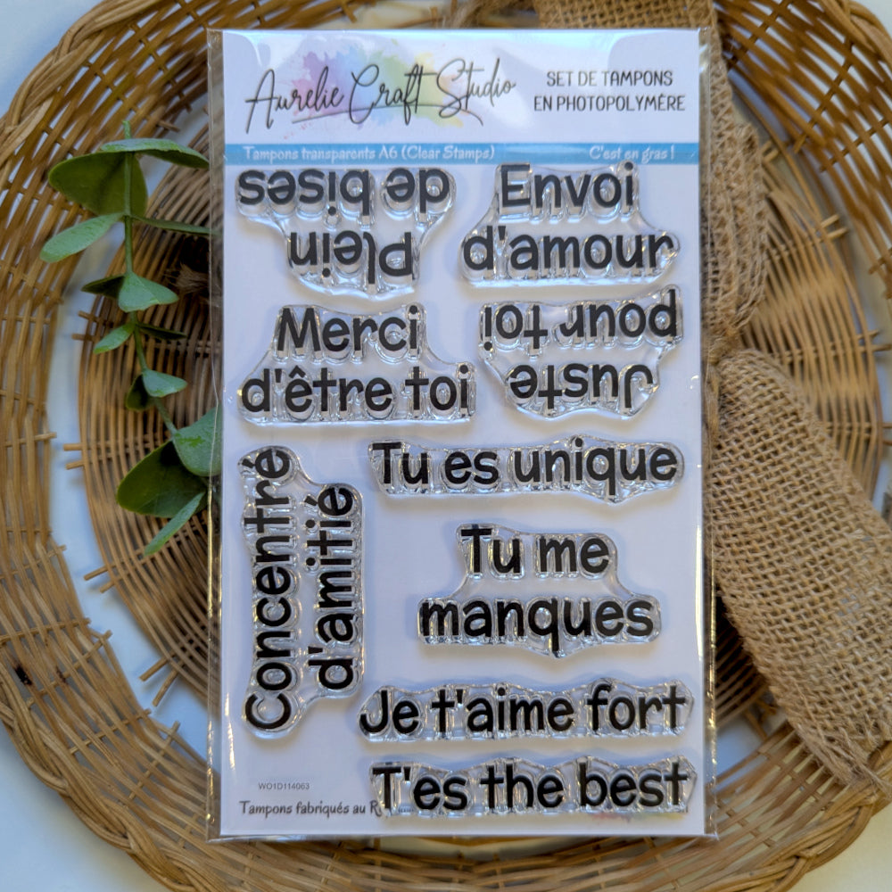 Tampons transparents - C'est en gras