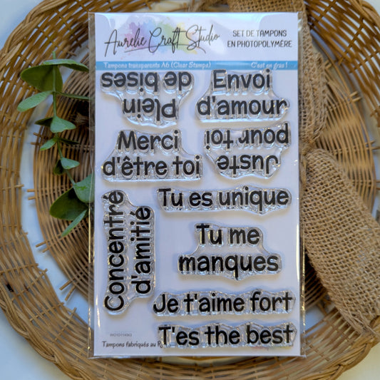 Tampons transparents - C'est en gras