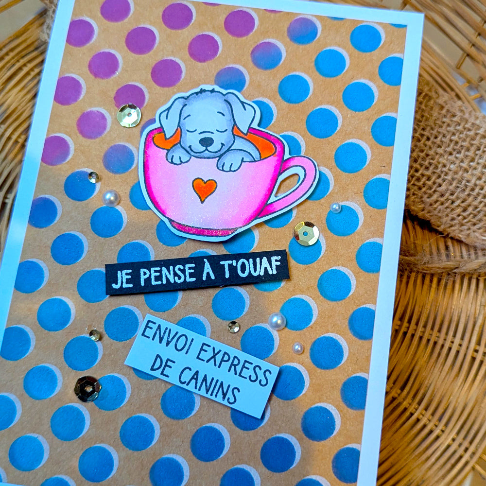 Tampons transparents - Je pense à t'ouaf