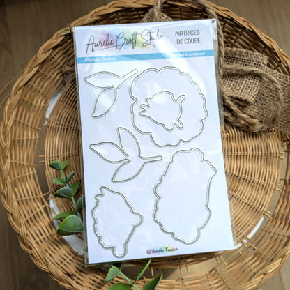 Matrices de coupe (dies) -  Contours de "Bouquet à composer"