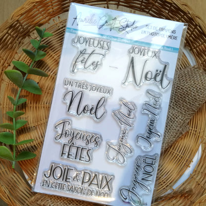 Tampons transparents - Joyeux Noël !