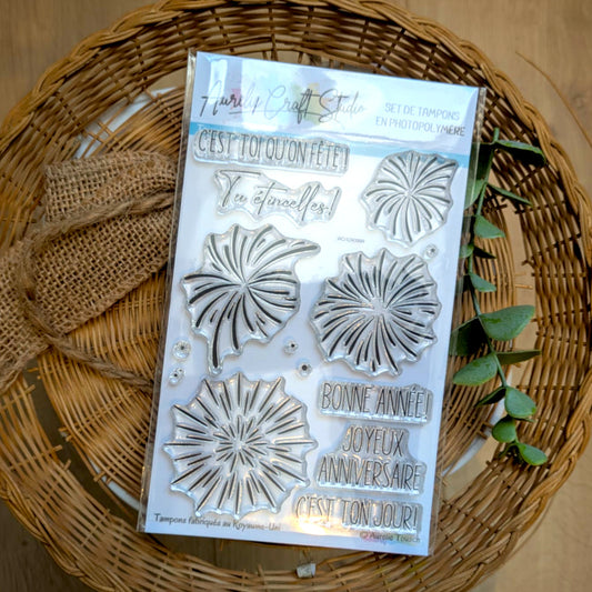 Tampons transparents - Feux d'artifice