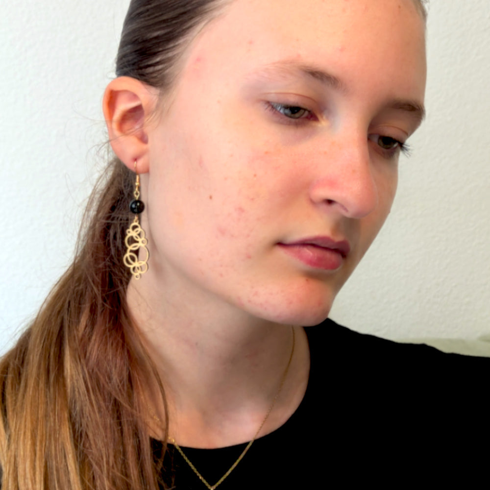 Boucles d'oreilles MAËLLE - Bois naturel