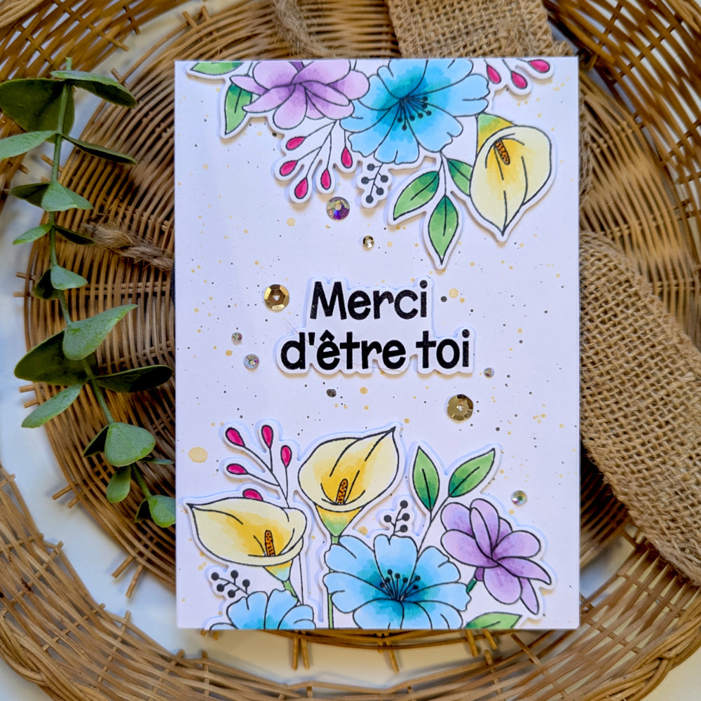 Matrices de coupe (dies) - Contours de Cadre fleuri