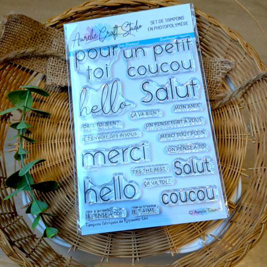 Tampons transparents - Sentiments épurés