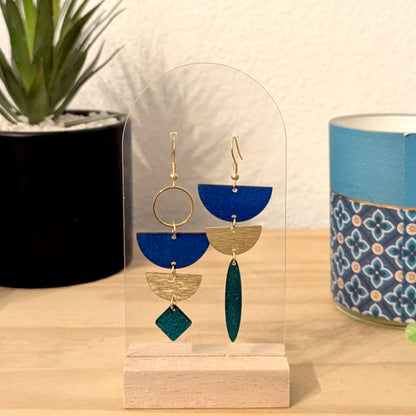 Boucles d'oreilles MAYA - Bois naturel