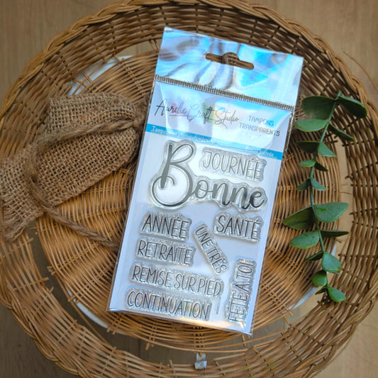 Tampons transparents - Bonne journée