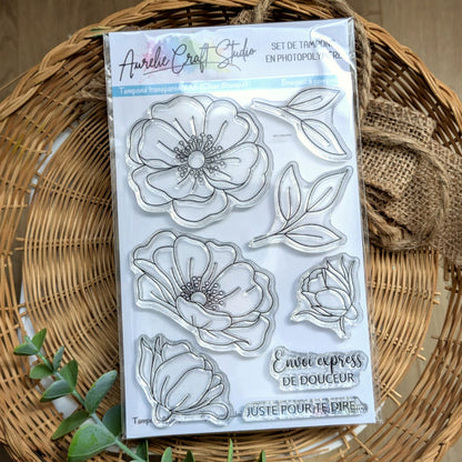 Tampons transparents - Bouquet à composer